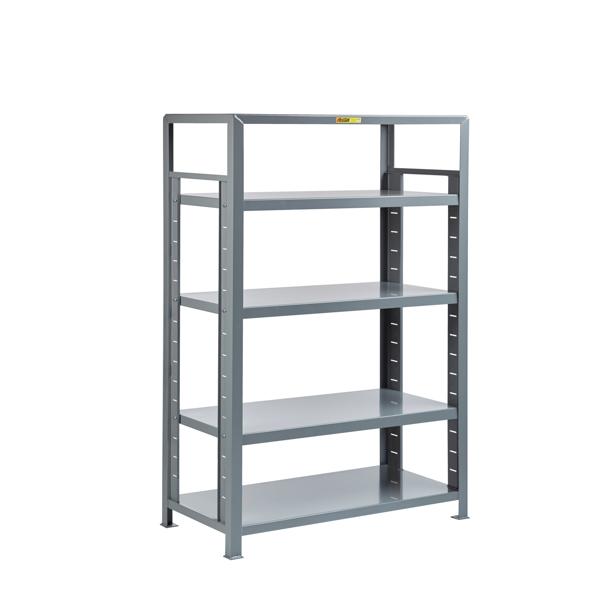 Little Giant Adjustable Welded Shelving - 18in. x 32in. x 72in., 5 Shelves, 1500-Lb. Capacity Per Shelf, Model# 5SHA-1832-72